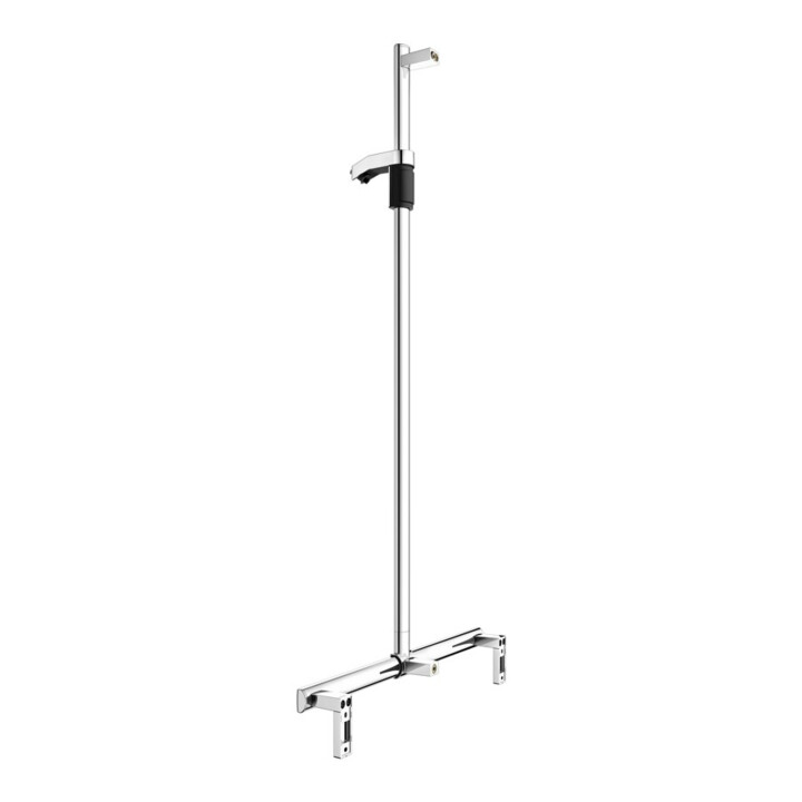 Keuco AXESS Barre de douche chromée, 700 mm, avec barre de douche