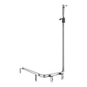 Keuco AXESS Barre de douche chromée 850 mm, avec barre de douche, version gauche-4