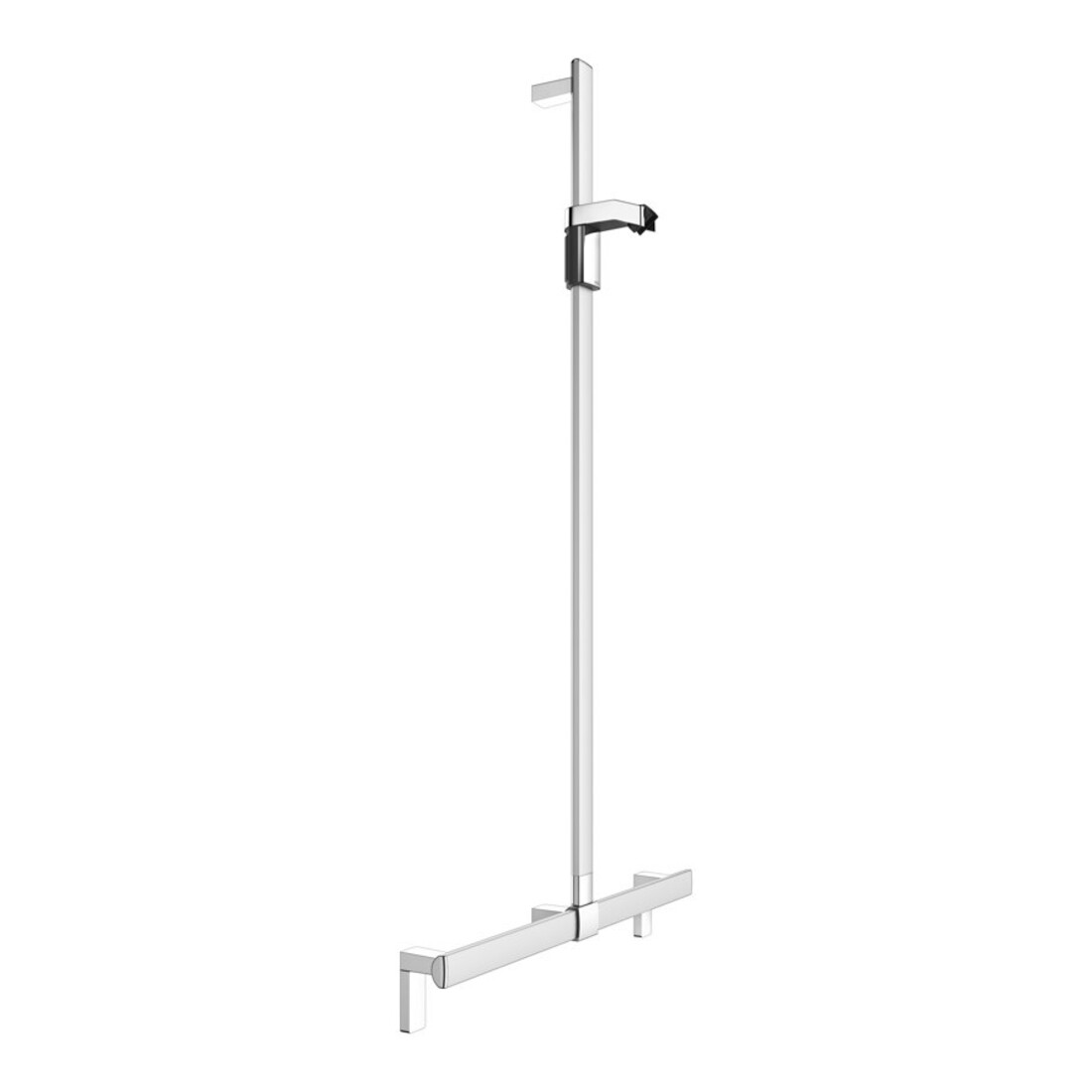 Keuco AXESS Barre de douche en alu anodisé argenté, 700 mm, avec support de douche