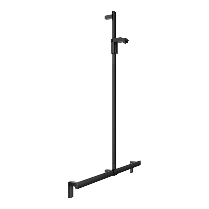 Keuco AXESS Barre de douche noir mat, 1000 mm, avec support de douche