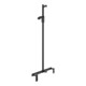 Keuco AXESS Barre de douche noir mat, 700 mm, avec support de douche