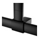 Keuco AXESS Barre de douche noir mat, 700 mm, avec support de douche