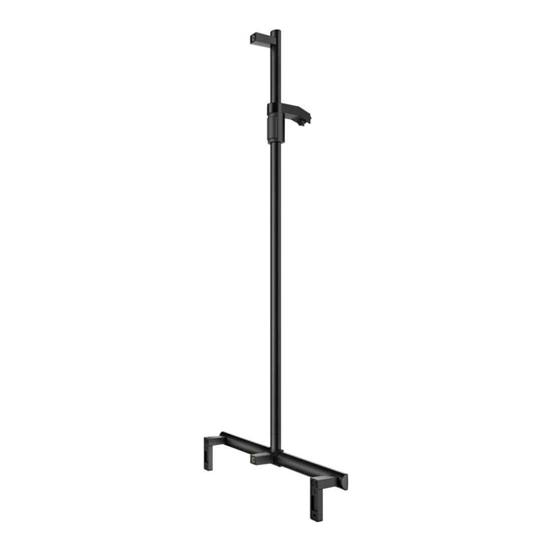 Keuco AXESS Barre de douche noir mat, 700 mm, avec support de douche