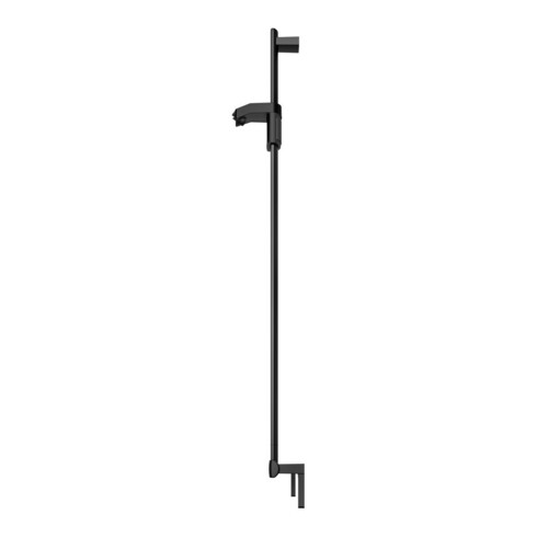 Keuco AXESS Barre de douche noir mat, 700 mm, avec support de douche