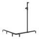 Keuco AXESS Barre de douche noire, 1150/1150 mm, barre de douche, version gauche-5
