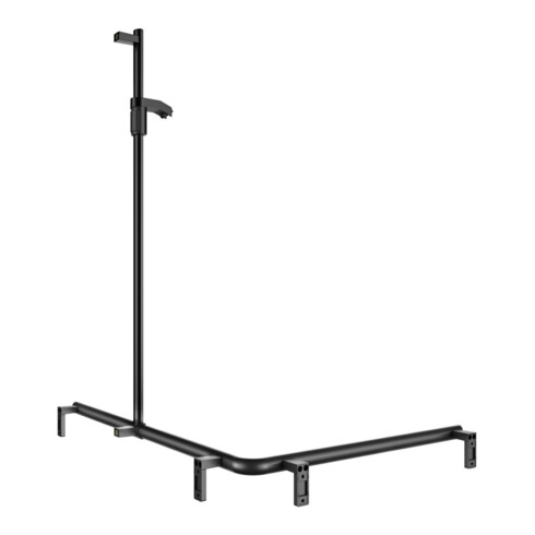 Keuco AXESS Barre de douche noire, 1150/850 mm, avec barre de douche, droite
