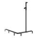 Keuco AXESS Barre de douche noire, 1150/850 mm, avec barre de douche, version gauche-2
