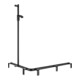 Keuco AXESS Barre de douche noire, 850/1150 mm, avec barre de douche, version droite