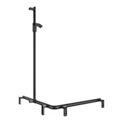 Keuco AXESS Barre de douche noire, 850/850 mm, avec support, version droite-2