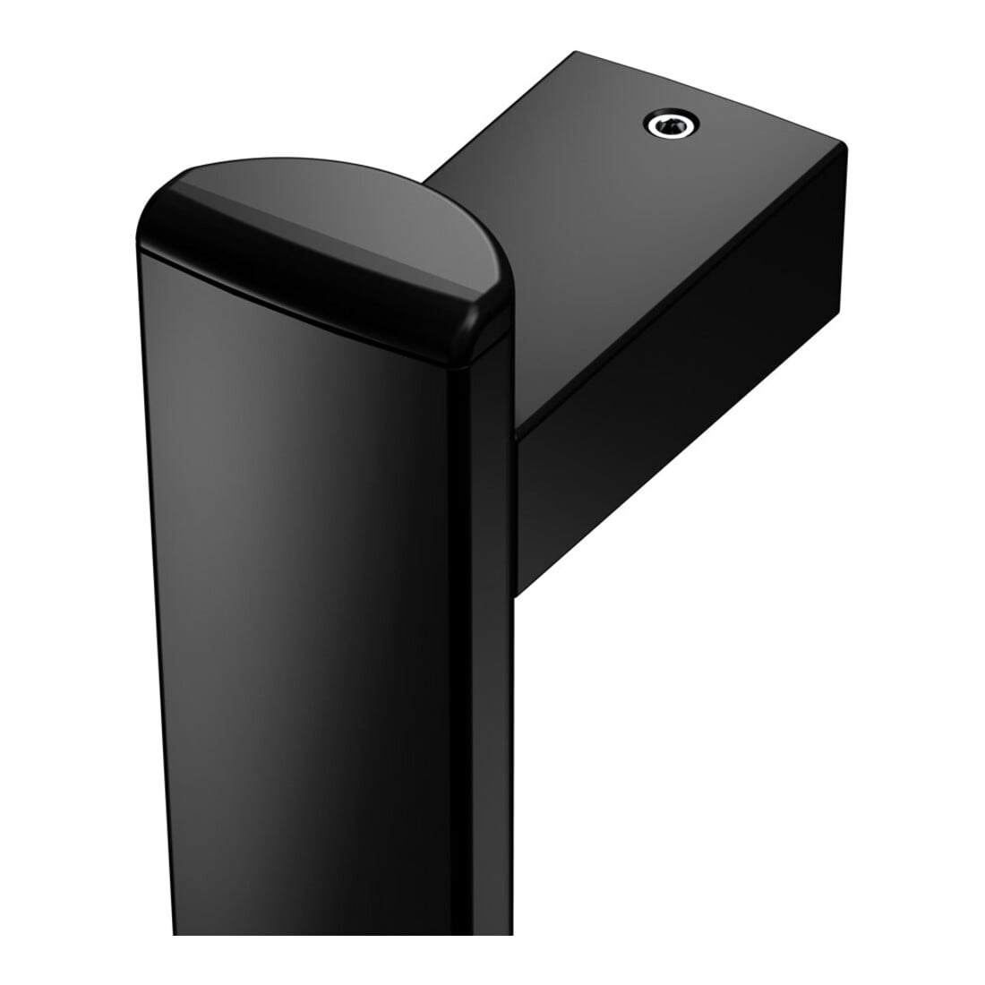 Keuco AXESS Barre de douche noire, 850 mm, avec support de douche, version droite