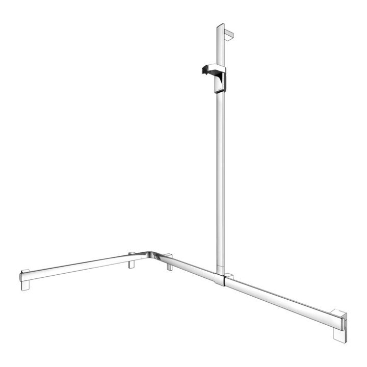 Keuco AXESS barre de douche vc, 1150/850 mm, avec barre de douche, version droite