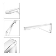 Keuco AXESS Poignée d'appui rabattable WC chromé/blanc, 700 mm-5