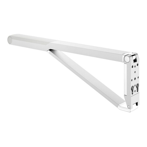 Keuco AXESS Poignée d'appui WC rabattable Aluminium argenté anodisé/blanc, 850 mm