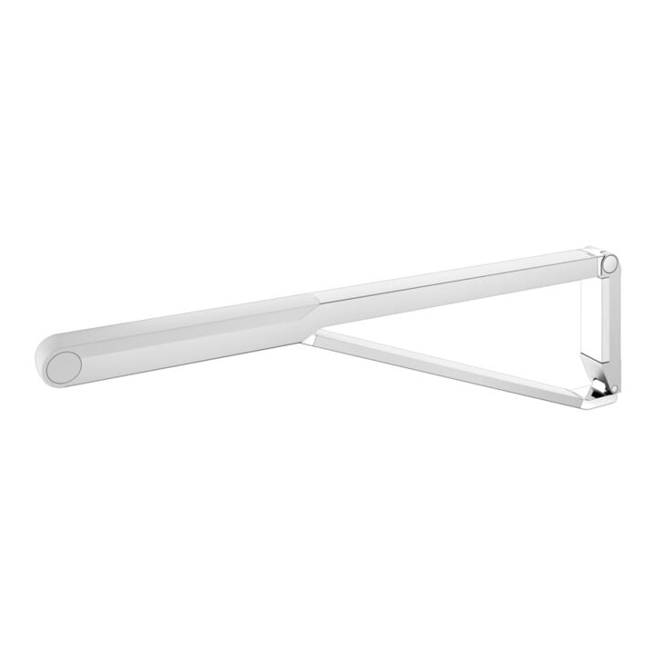 Keuco AXESS Poignée d'appui WC rabattable Aluminium argenté anodisé/blanc, 850 mm