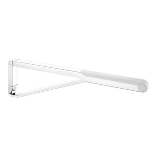 Keuco AXESS Poignée d'appui WC rabattable chrome/blanc, 850 mm
