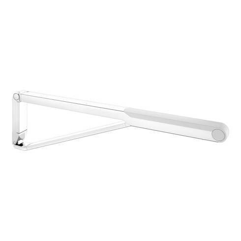 Keuco AXESS Poignée d'appui WC rabattable chrome/blanc, 850 mm