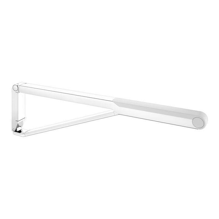 Keuco AXESS Poignée d'appui WC rabattable chrome/blanc, 850 mm