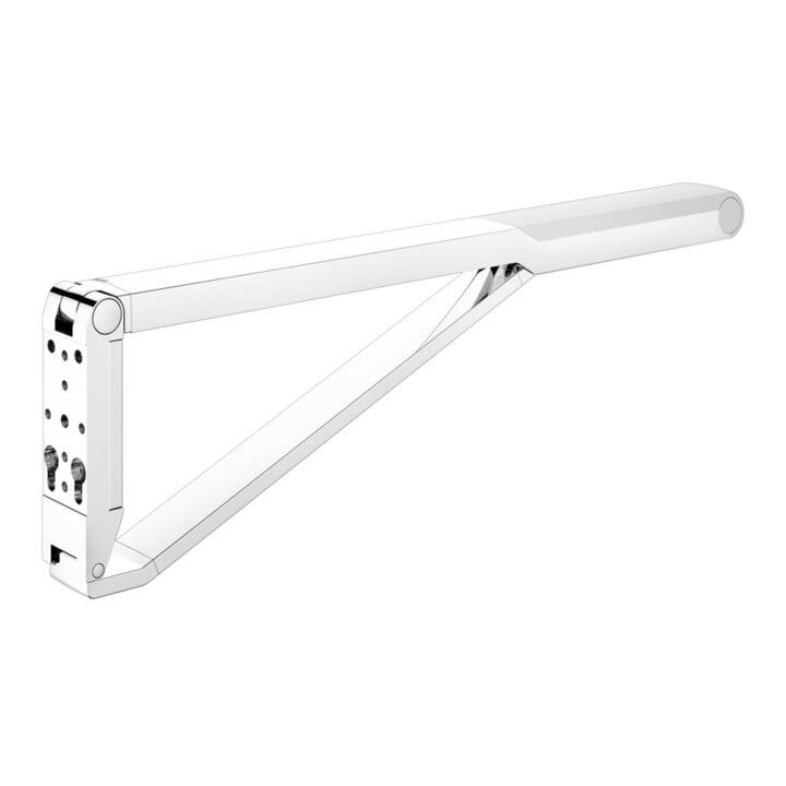 Keuco AXESS Poignée d'appui WC rabattable chrome/blanc, 850 mm