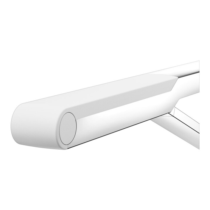 Keuco AXESS Poignée d'appui WC rabattable chrome/blanc, 850 mm