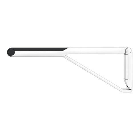 Keuco AXESS Poignée rabattable WC chromé/noir, 700 mm