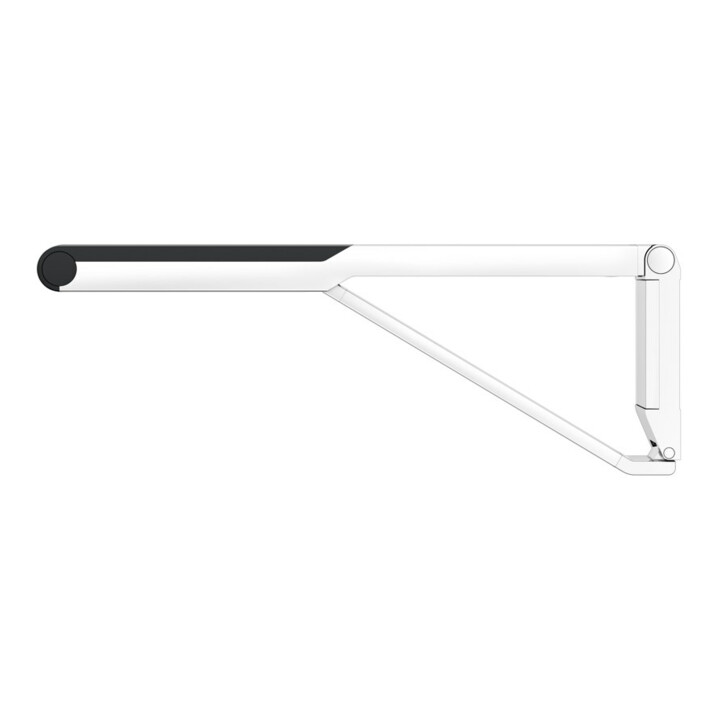 Keuco AXESS Poignée rabattable WC chromé/noir, 700 mm