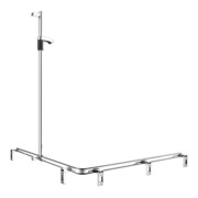 Keuco AXESS vc Barre de douche, 1150/1150 mm, avec barre de douche, version droite