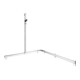 Keuco AXESS vc barre de douche, 1150/1150 mm, avec barre de douche, version gauche