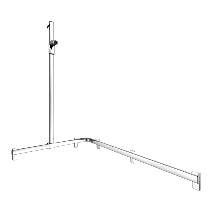 Keuco AXESS vc, barre de douche 1150/850 mm, avec support de douche, version gauche