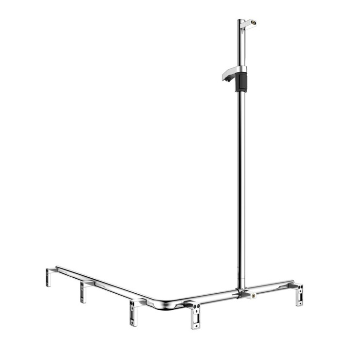 Keuco AXESS vc, barre de douche 1150/850 mm, avec support de douche, version gauche