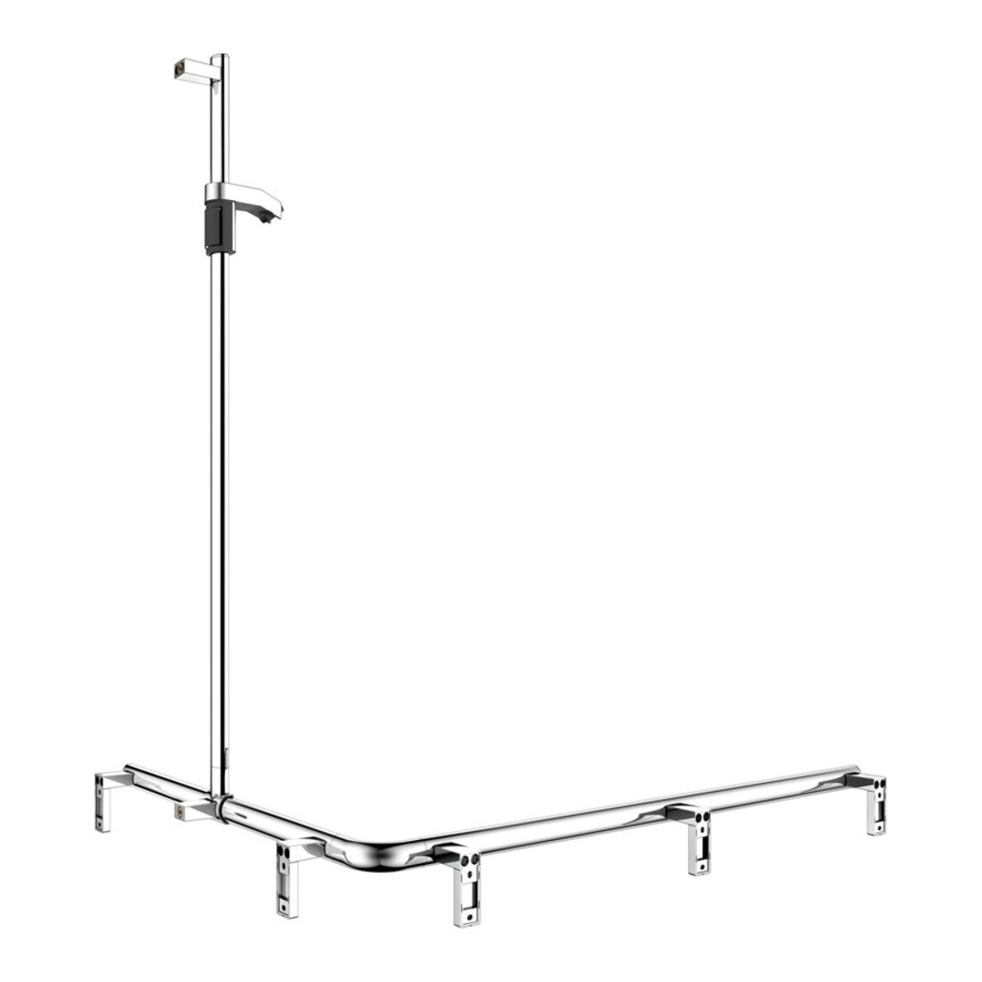 Keuco AXESS vc barre de douche, 850/1150 mm, avec barre de douche, version droite