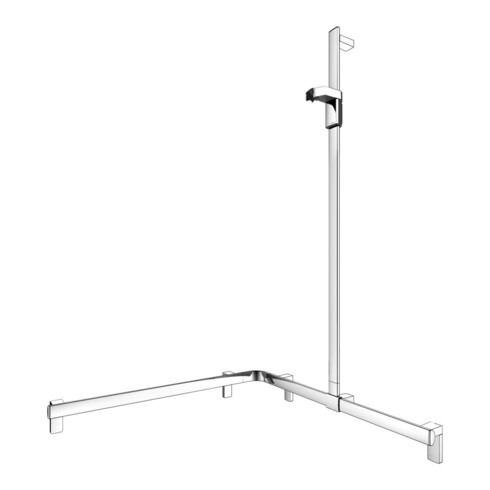 Keuco AXESS vc Barre de douche, 850/850mm, avec barre de douche, version droite