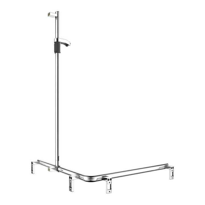 Keuco AXESS vc Barre de douche, 850/850mm, avec barre de douche, version droite