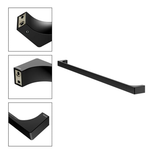 Keuco Badetuchhalter Edition 11 Breite 822mm, schwarz matt
