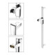Keuco Barre de douche AXESS 800 mm, chromée