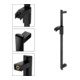 Keuco Barre de douche AXESS 800 mm, noir mat