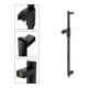 Keuco Barre de douche AXESS 900 mm, noir mat-2