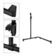 Keuco Barre de douche AXESS noire mate, 850/850 mm, avec barre de douche, version gauche-2
