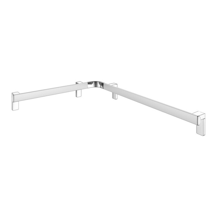 Keuco Barre de douche/baignoire AXESS 650x850mm, alu argenté anodisé/chromé