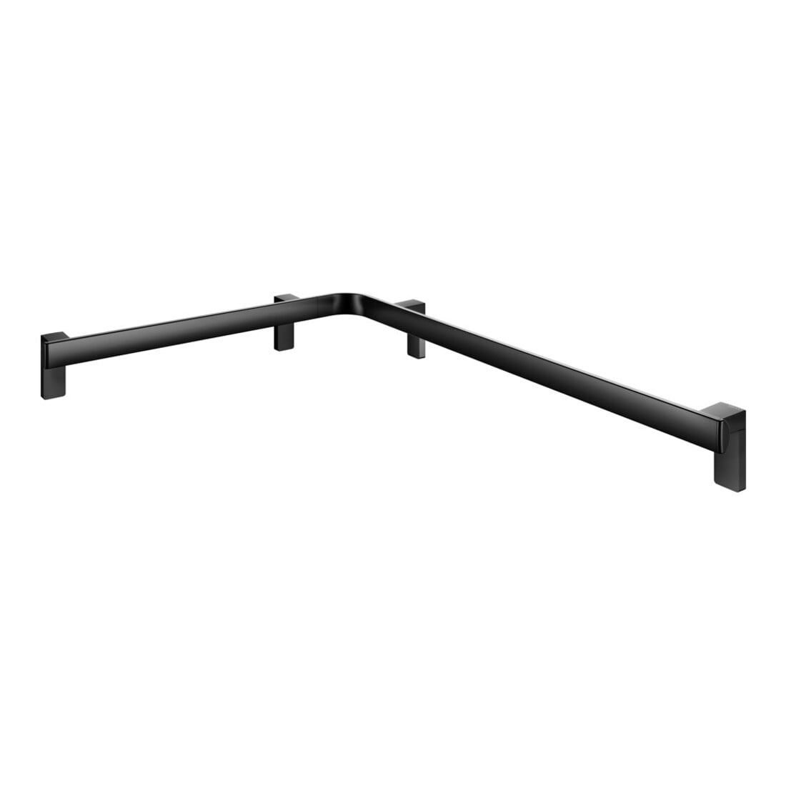 Keuco Barre de douche/baignoire AXESS 650x850mm, noir mat