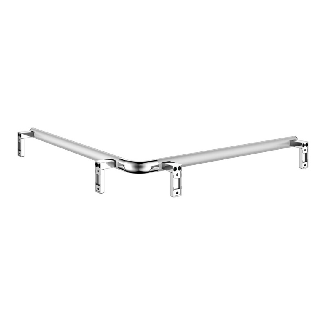 Keuco Barre de douche/baignoire AXESS 850x850mm, aluminium argenté anodisé/chromé