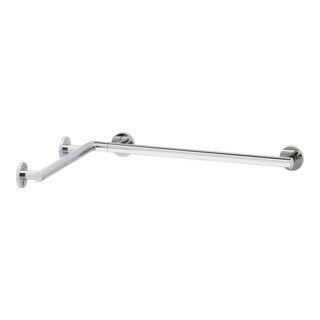 Keuco Barre de douche/baignoire Plan Care 797/797mm, aluminium argenté anodisé/chromé