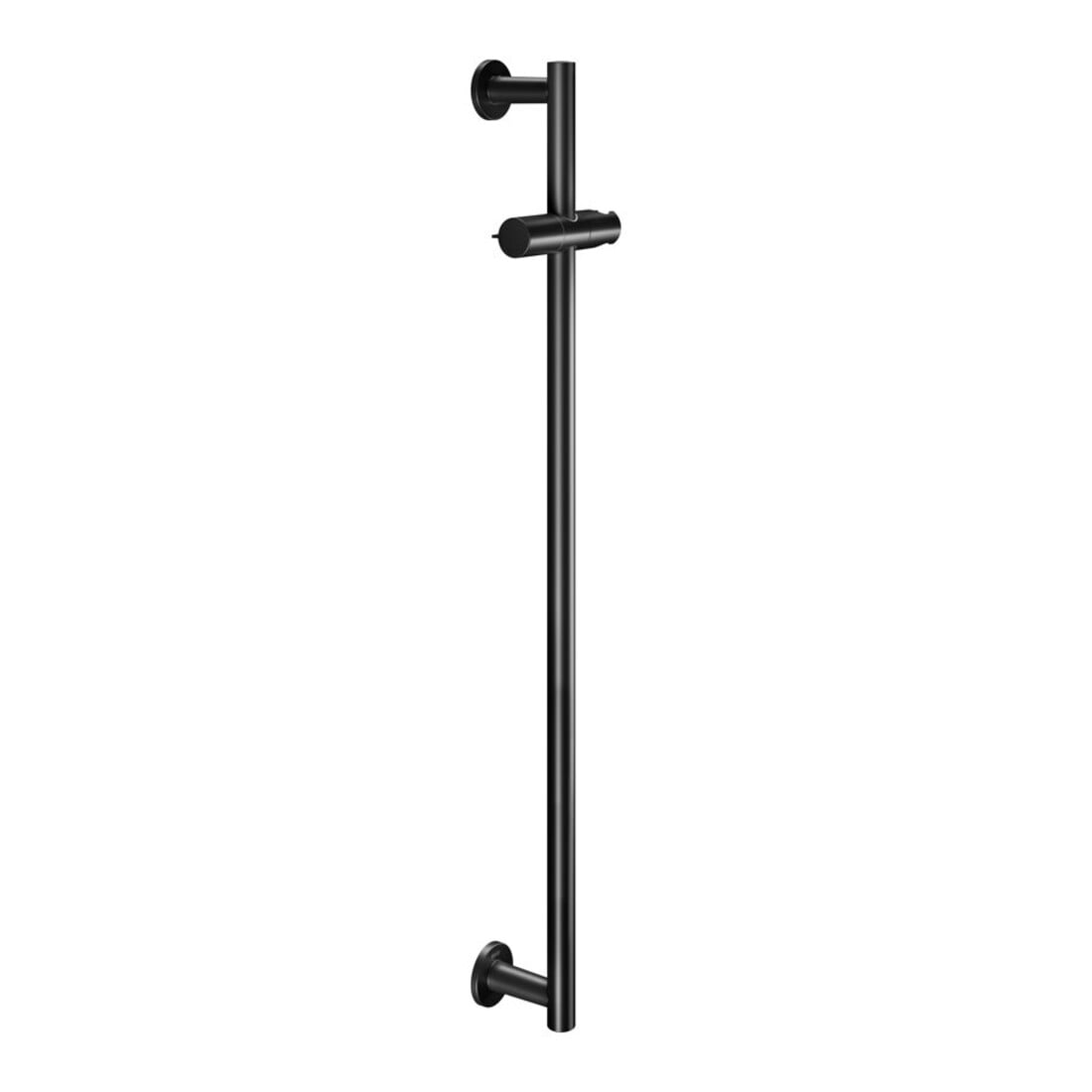 Keuco Barre de douche IXMO H 855 mm, coulissant de robinet, rosace ronde, noir mat