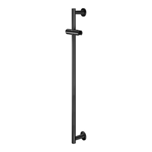 Keuco Barre de douche IXMO H 855 mm, coulissant de robinet, rosace ronde, noir mat