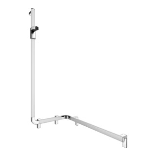 Keuco Barres de douche AXESS AL si-el/vc, 850 mm, avec support, version gauche