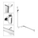 Keuco Barres de douche AXESS AL si-el/vc, 850 mm, avec support, version gauche-4