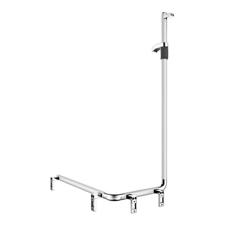 Keuco Barres de douche AXESS AL si-el/vc, 850 mm, avec support, version gauche