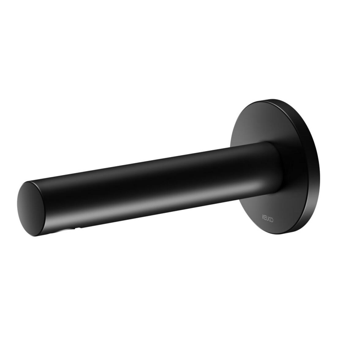 Keuco Bec de baignoire IXMO Sortie 180 mm, noir mat, rosace ronde