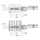Keuco Kit de fixation n°3 Plan Care 2x vis 6 pans, 2x chevilles universelles-1