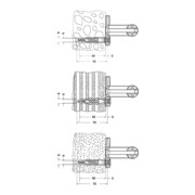 Keuco Befestigungs-Set Nr.1 Plan Care 3x Halbrd.-Holzschraube, 3x Univ.-Dübel-1