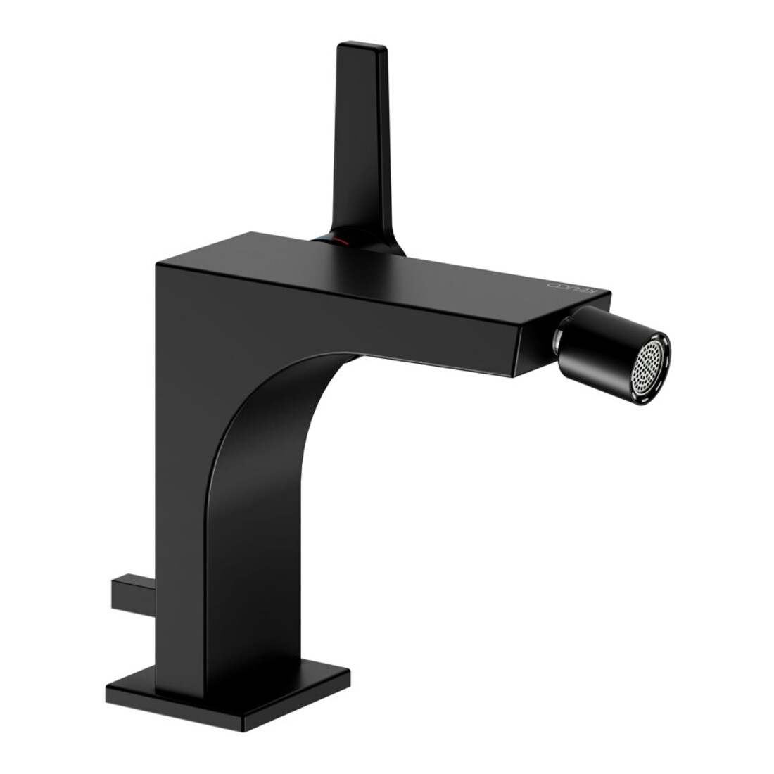 Keuco Bidet-Einhebelmischer Edition 11 Ausl. 139mm, m Abl.garn, schwarz matt